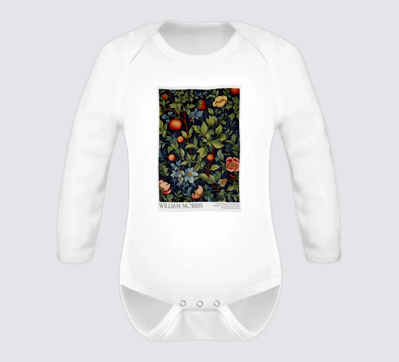 Frutta e fiori Botanico scuro body neonato maniche lunghe da Turner Kyle