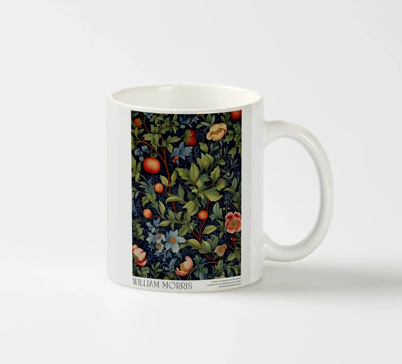 Fruit and Floral Dark Botanical ceramic mug by Turner Kyle