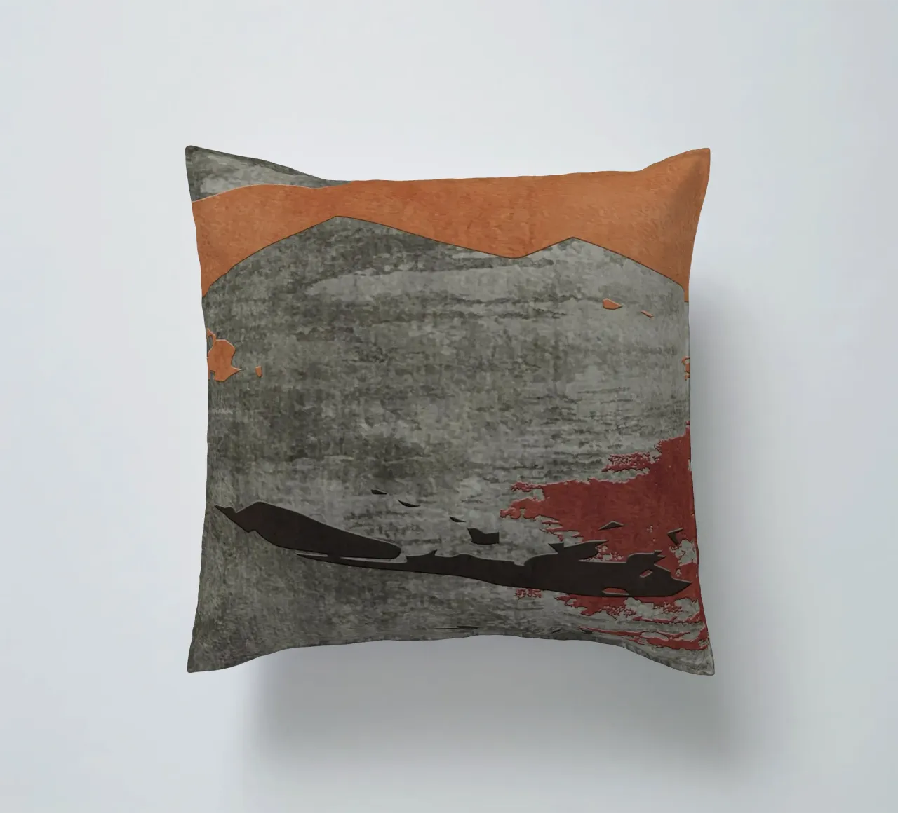 gray metal abstract texture cuscino da vintageshop