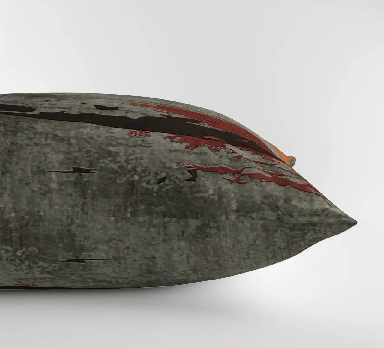 gray metal abstract texture cuscino da vintageshop