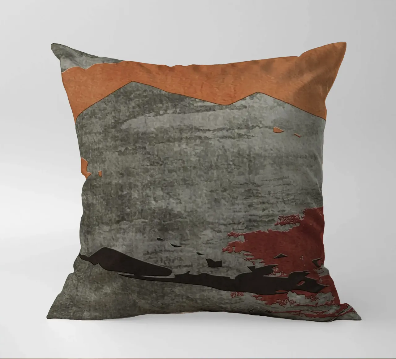 gray metal abstract texture cuscino da vintageshop