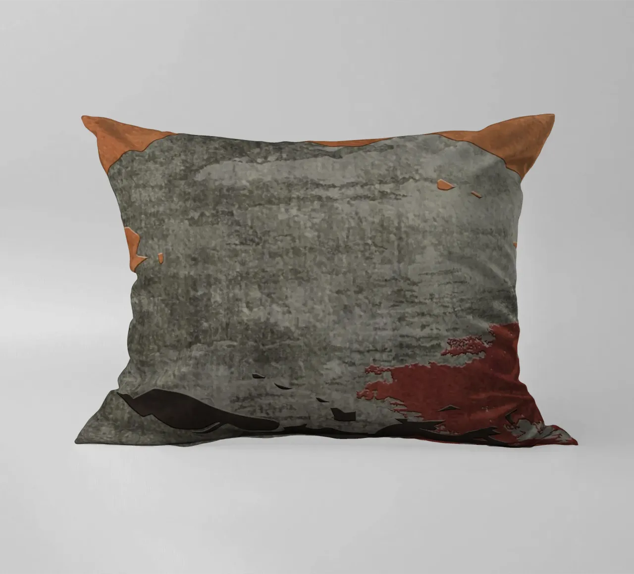 gray metal abstract texture cuscino da vintageshop