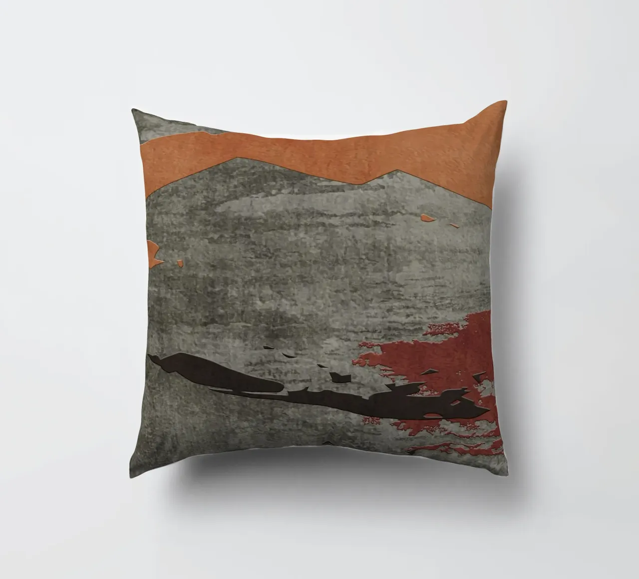 gray metal abstract texture cuscino da vintageshop