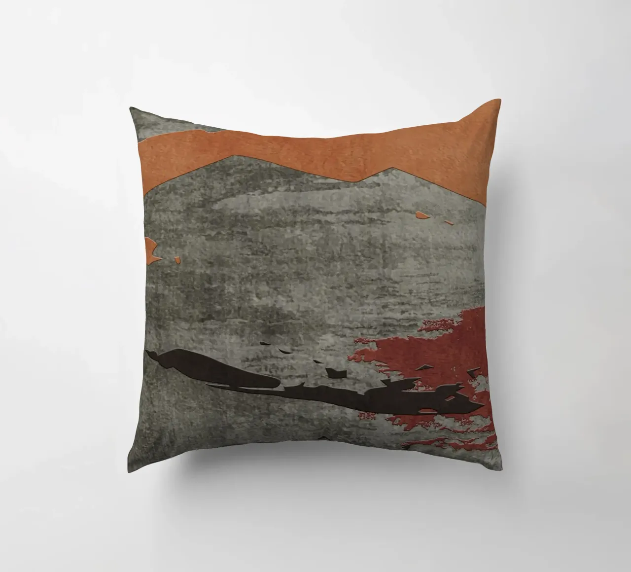 gray metal abstract texture cuscino da vintageshop