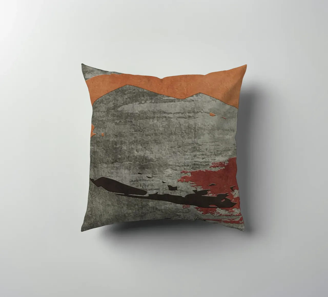 gray metal abstract texture cuscino da vintageshop