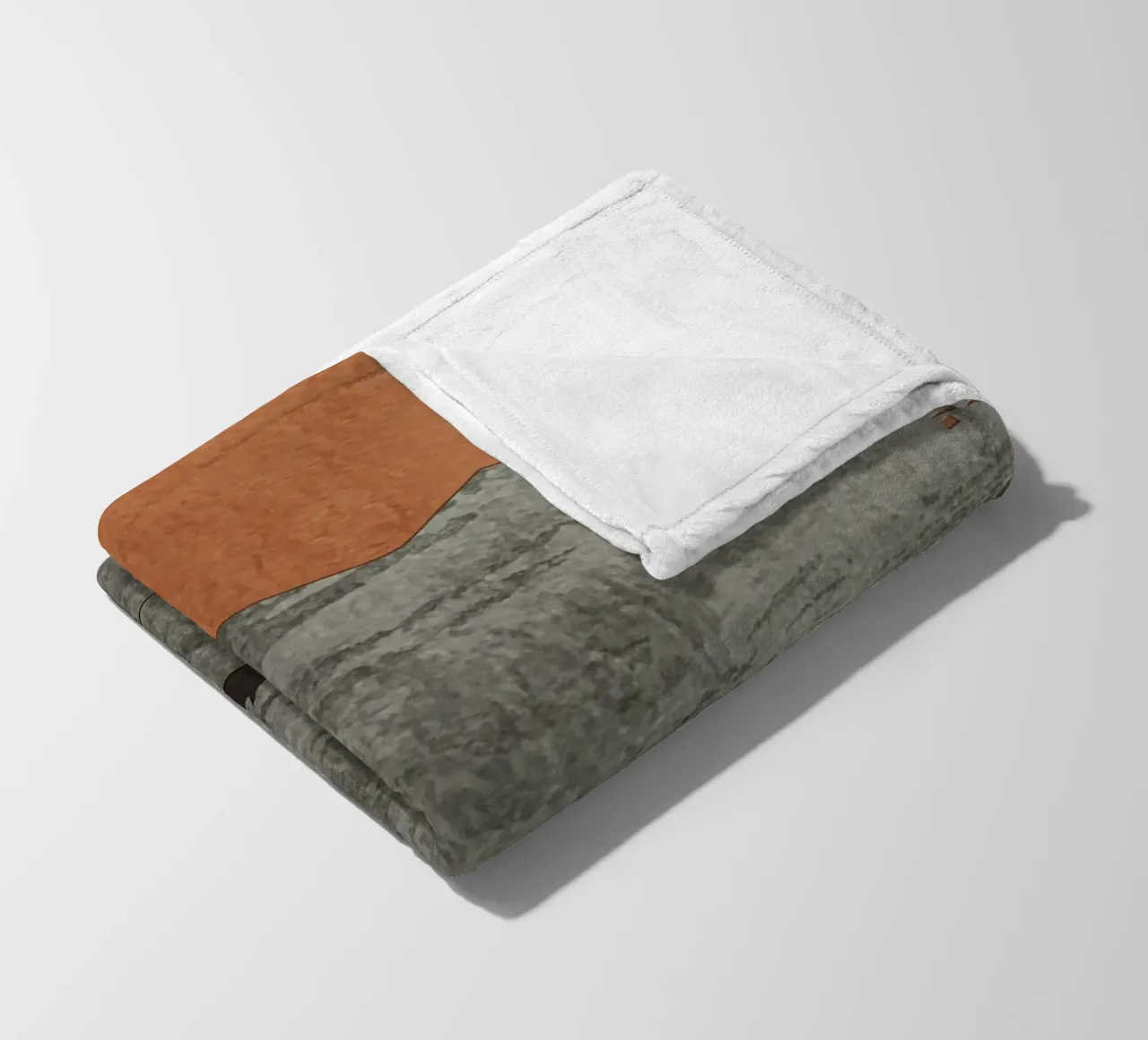 gray metal abstract texture coperta in pile da vintageshop