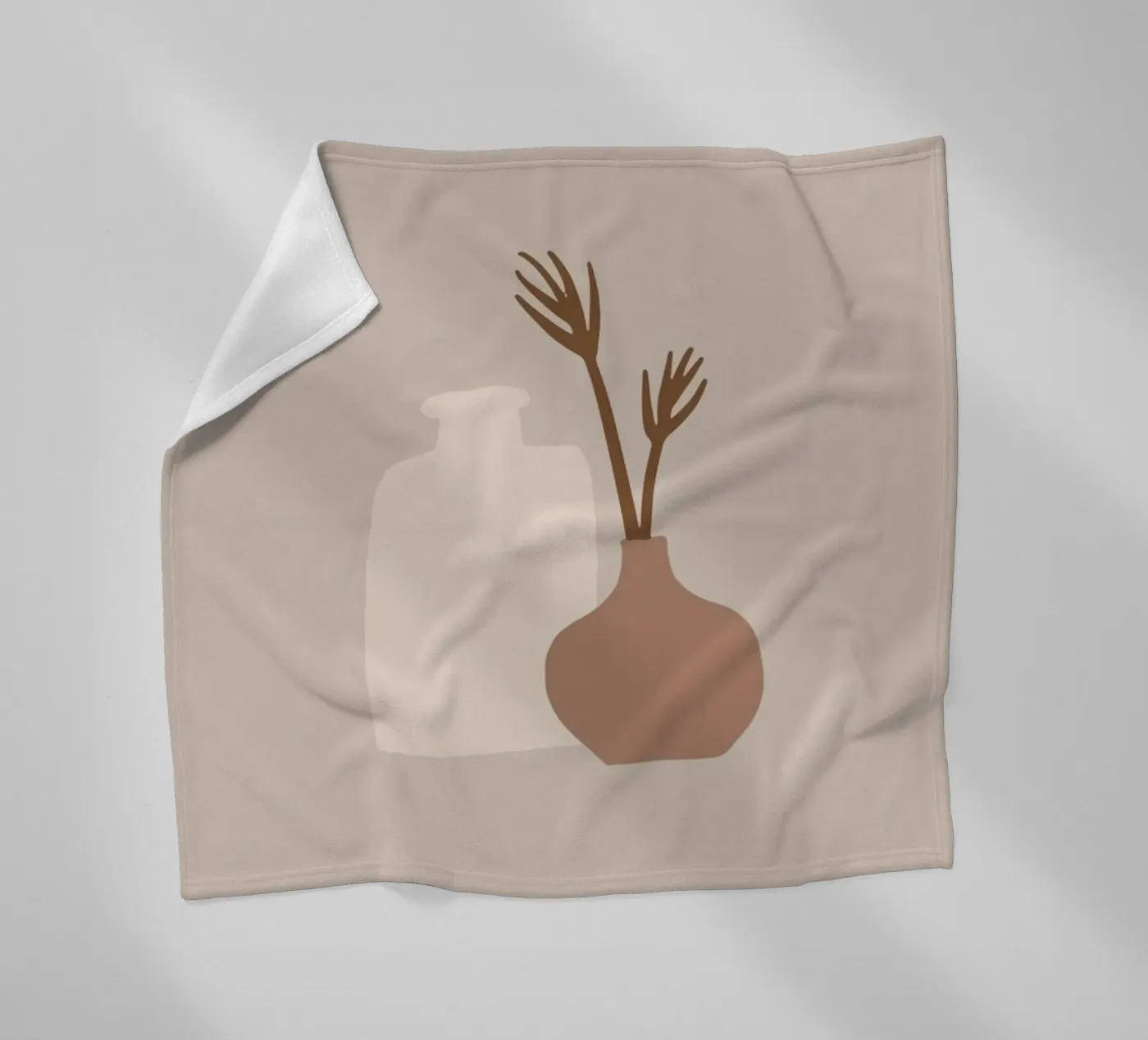 Vases fleecedeken van KRUTH DESIGN