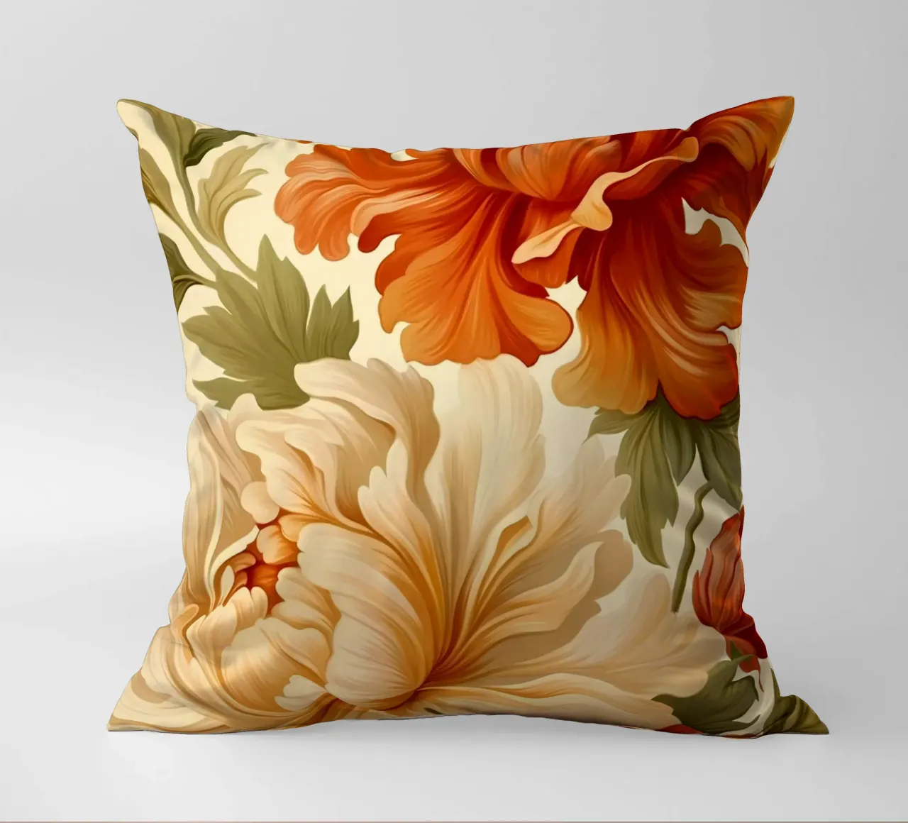 Fiori di peonia cuscino da Turner Kyle