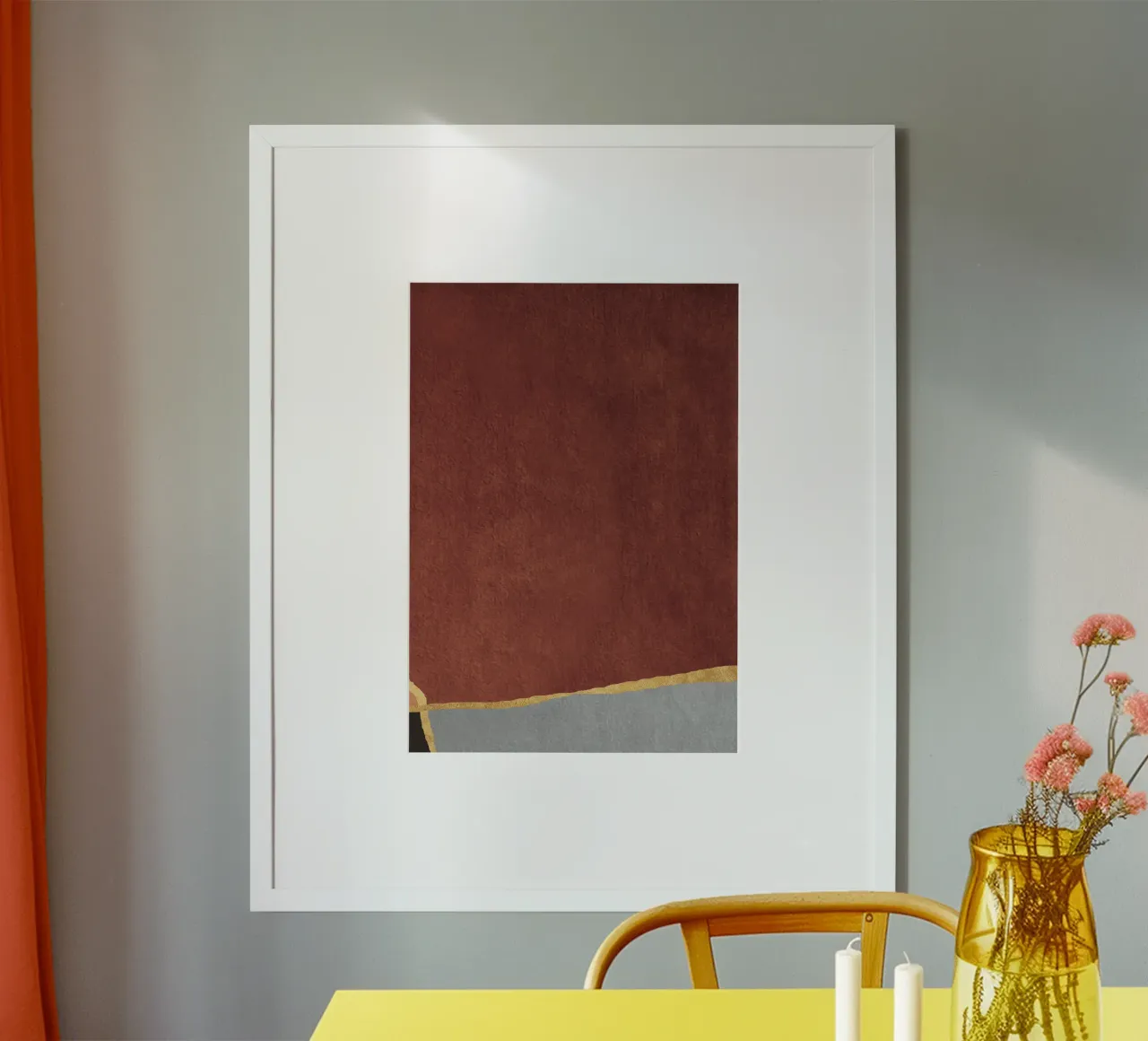 abstract texture cutout gray poster da vintageshop