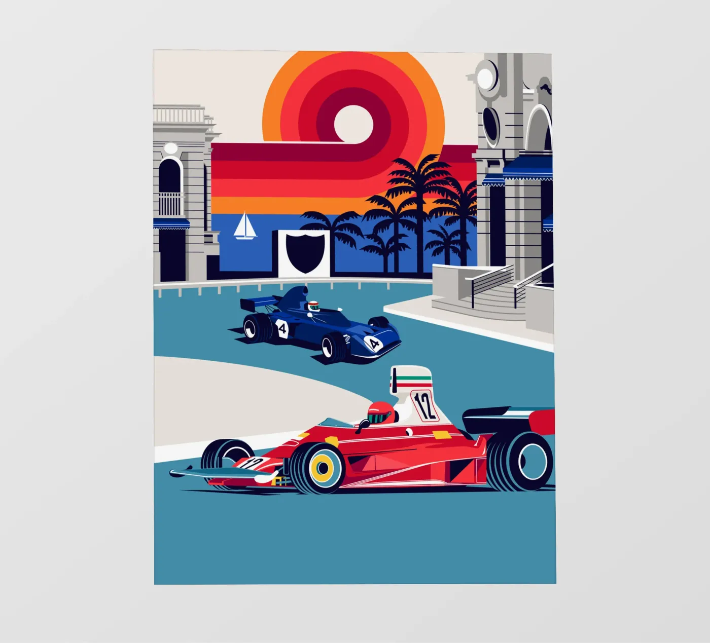 Monaco Sunset pellicola backlit da Mariel Toigo