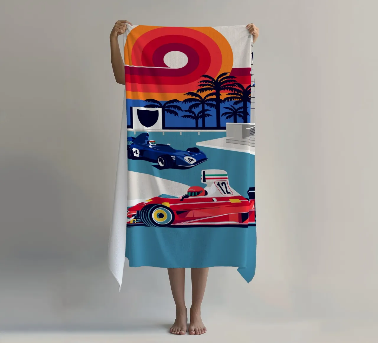 Monaco Sunset telo mare da Mariel Toigo