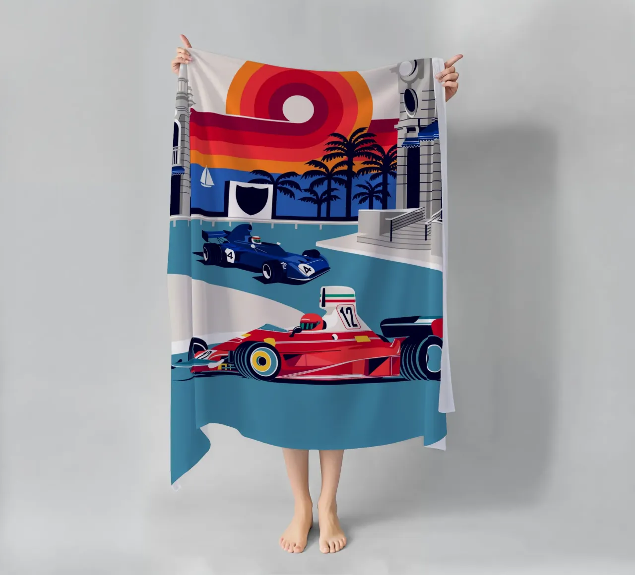 Monaco Sunset telo mare da Mariel Toigo