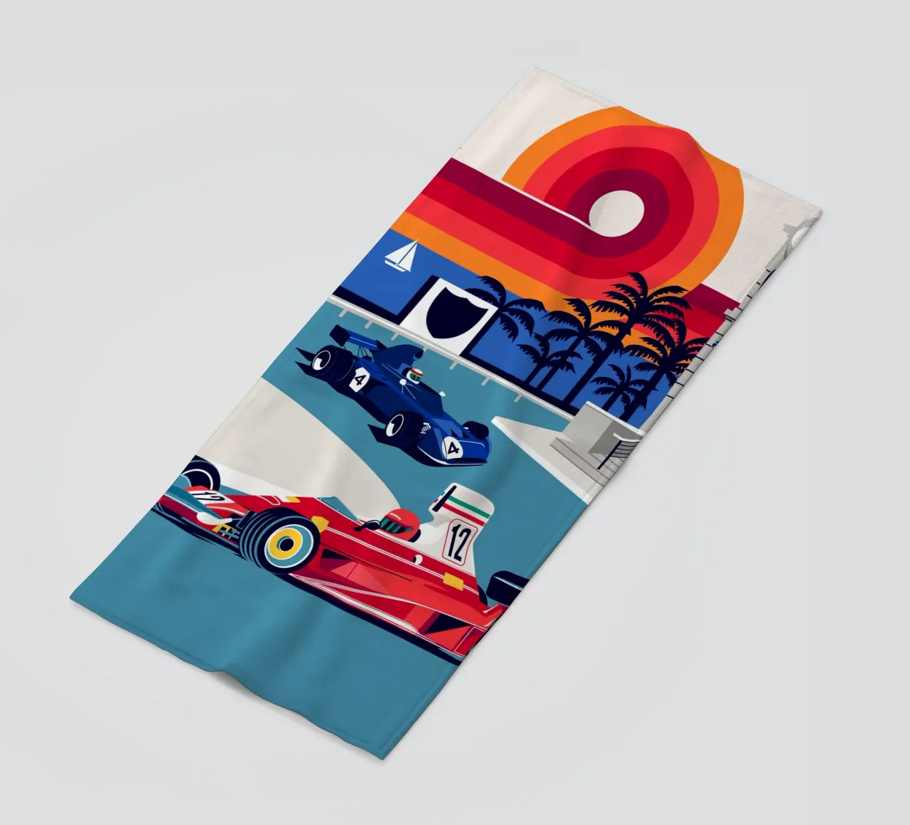 Monaco Sunset telo mare da Mariel Toigo