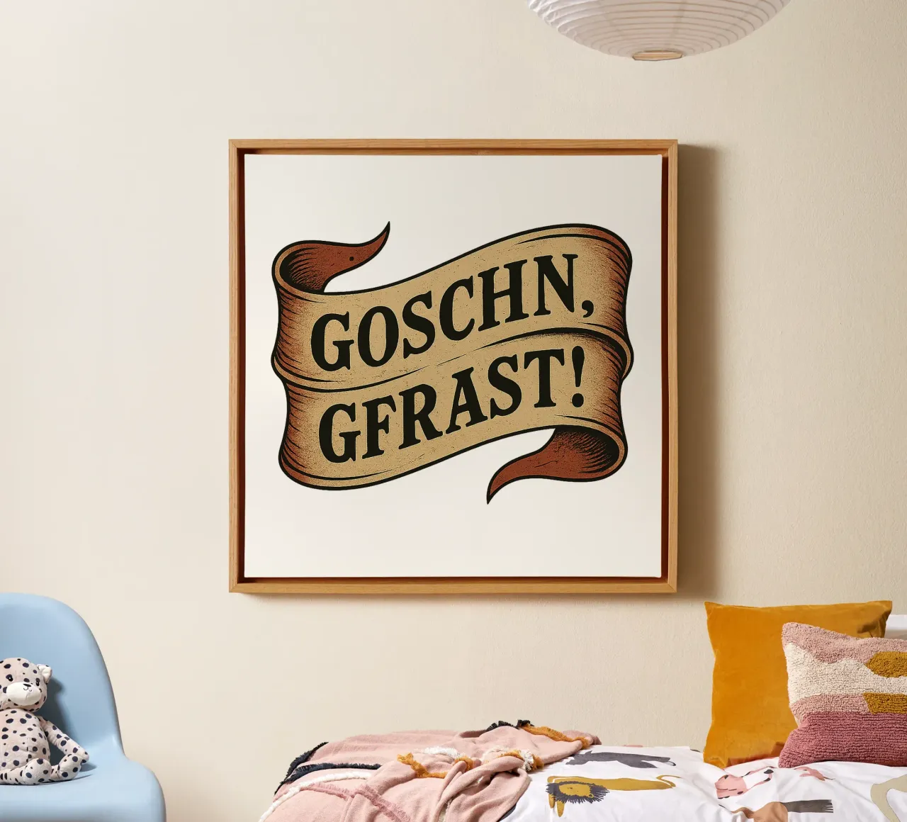 GOSCHN, GFRAST! tela con Cornice a cassetta da Vintage Van Gogh