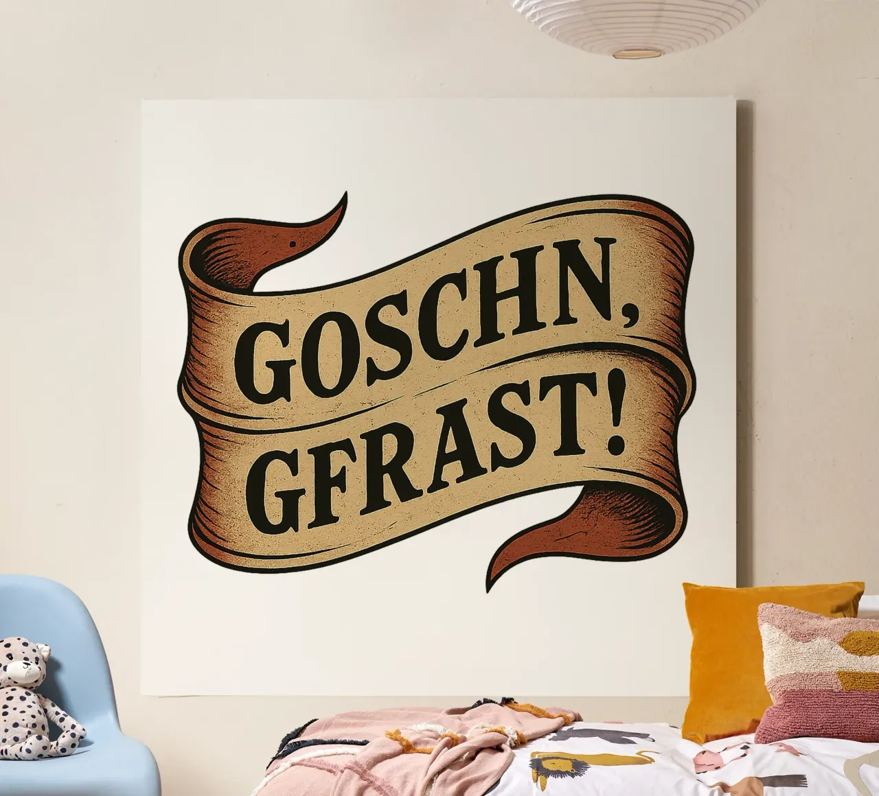 GOSCHN, GFRAST! tela con Cornice a cassetta da Vintage Van Gogh