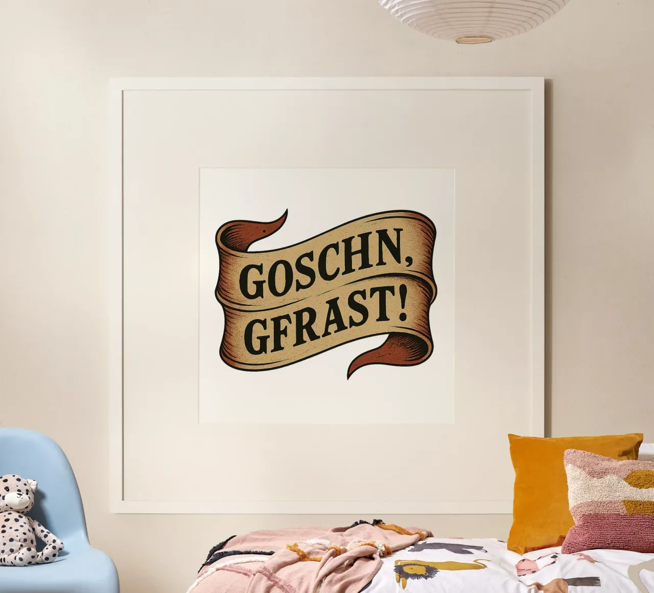 GOSCHN, GFRAST! poster con telaio in alluminio da Vintage Van Gogh