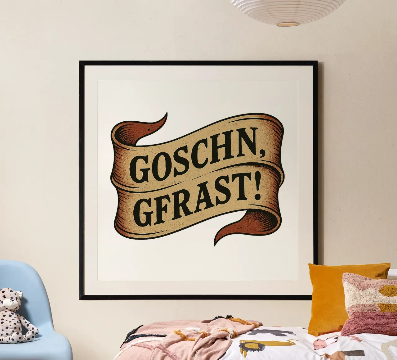 GOSCHN, GFRAST! poster con telaio in alluminio da Vintage Van Gogh