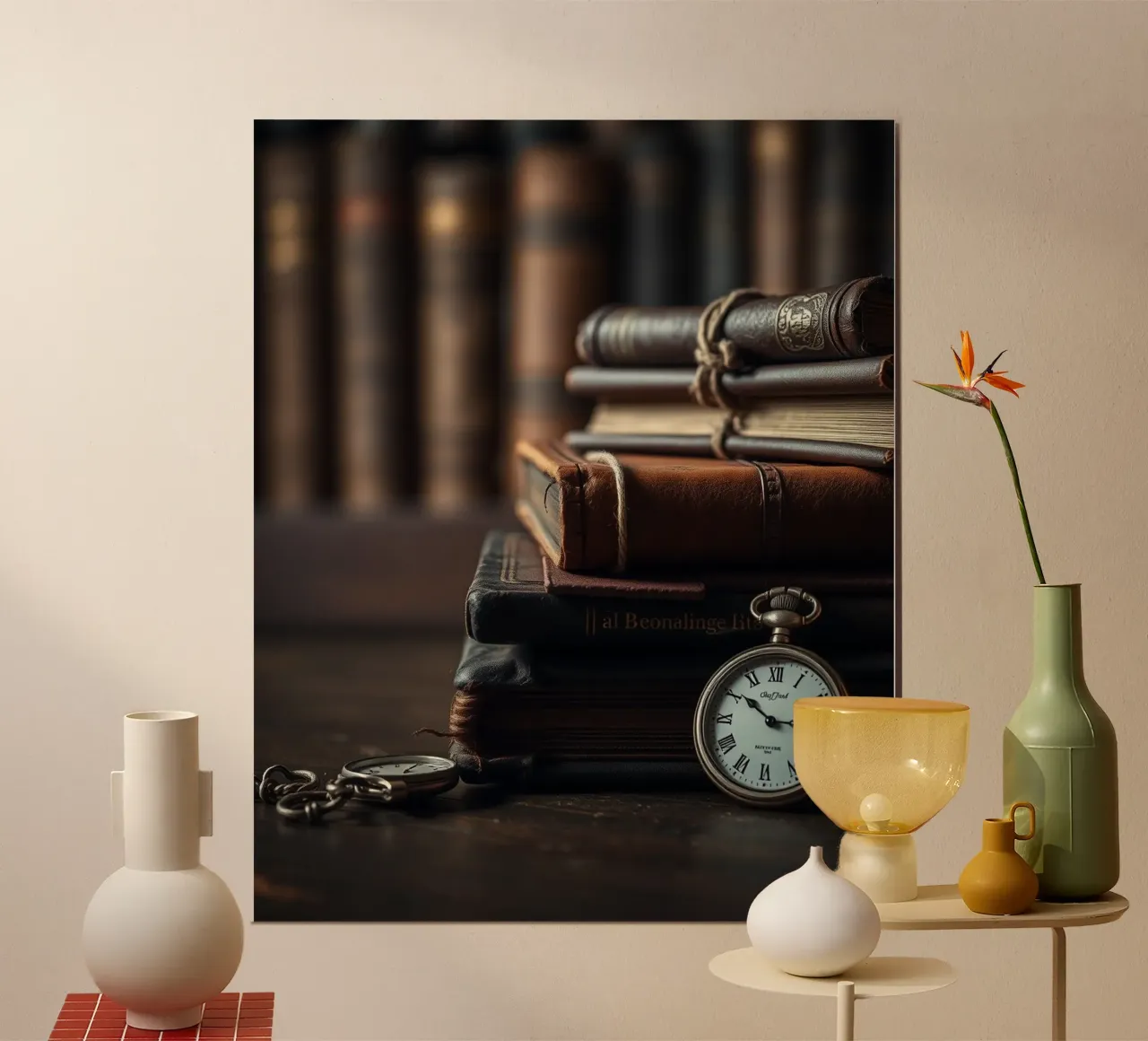 Sussurri di quiete poster con telaio in plastica da PhotoVibe Decor