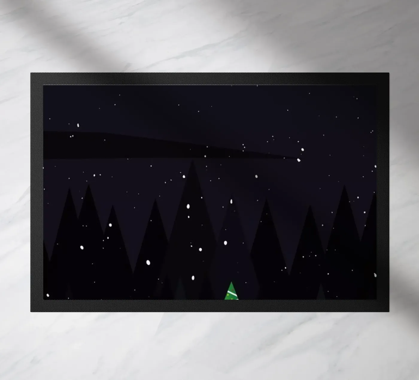 First Snow doormat by The Native State