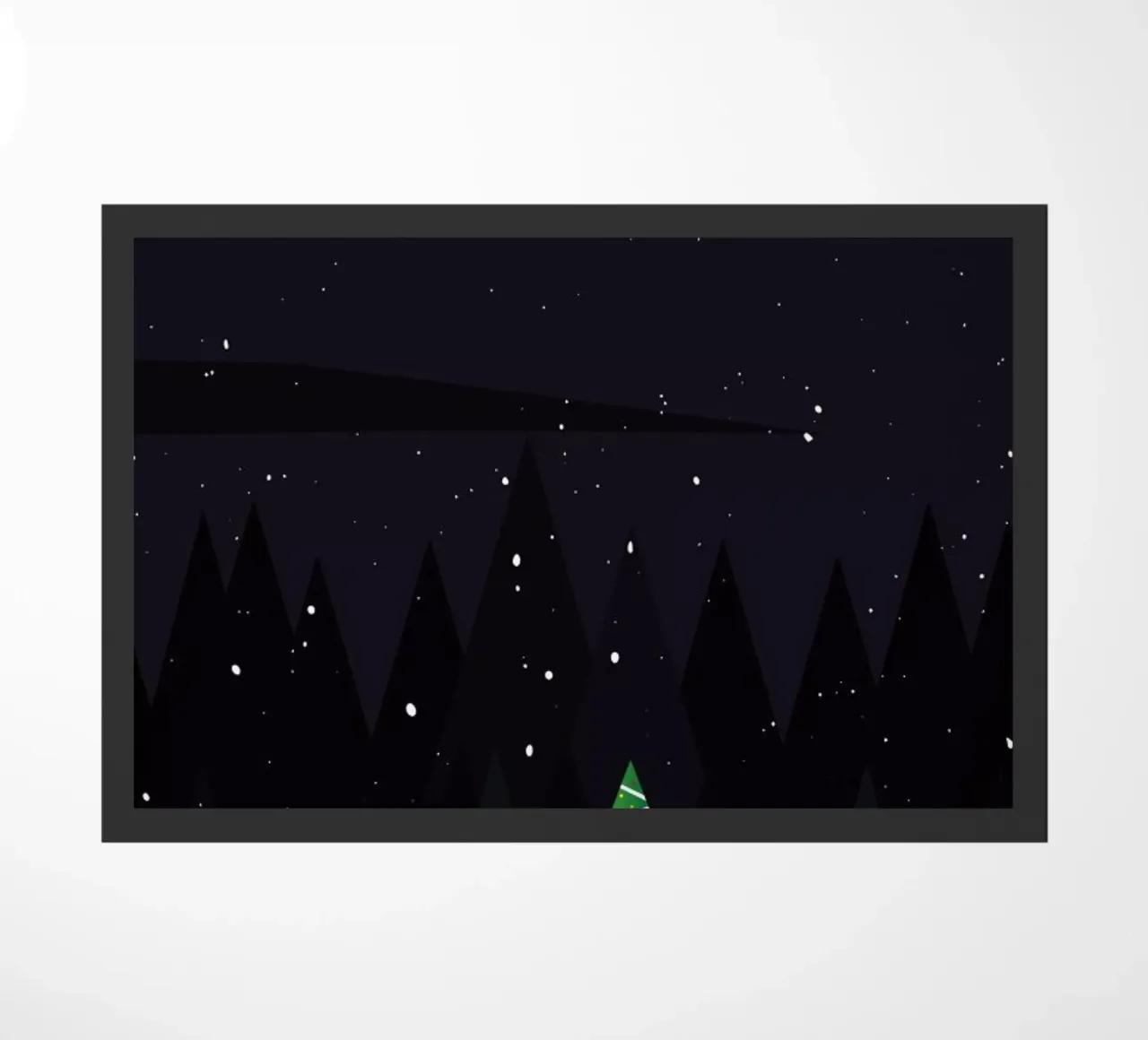 First Snow doormat by The Native State