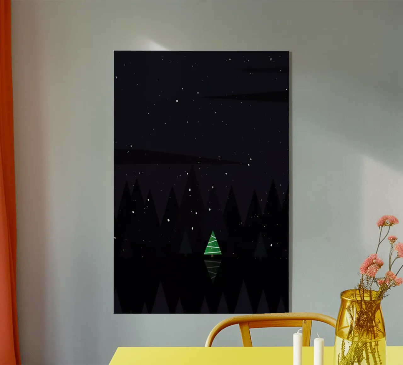 First Snow acrylic glass by The Native State