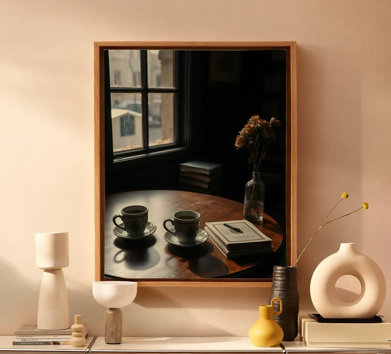 Sussurri di quiete tela con Cornice a cassetta da PhotoVibe Decor