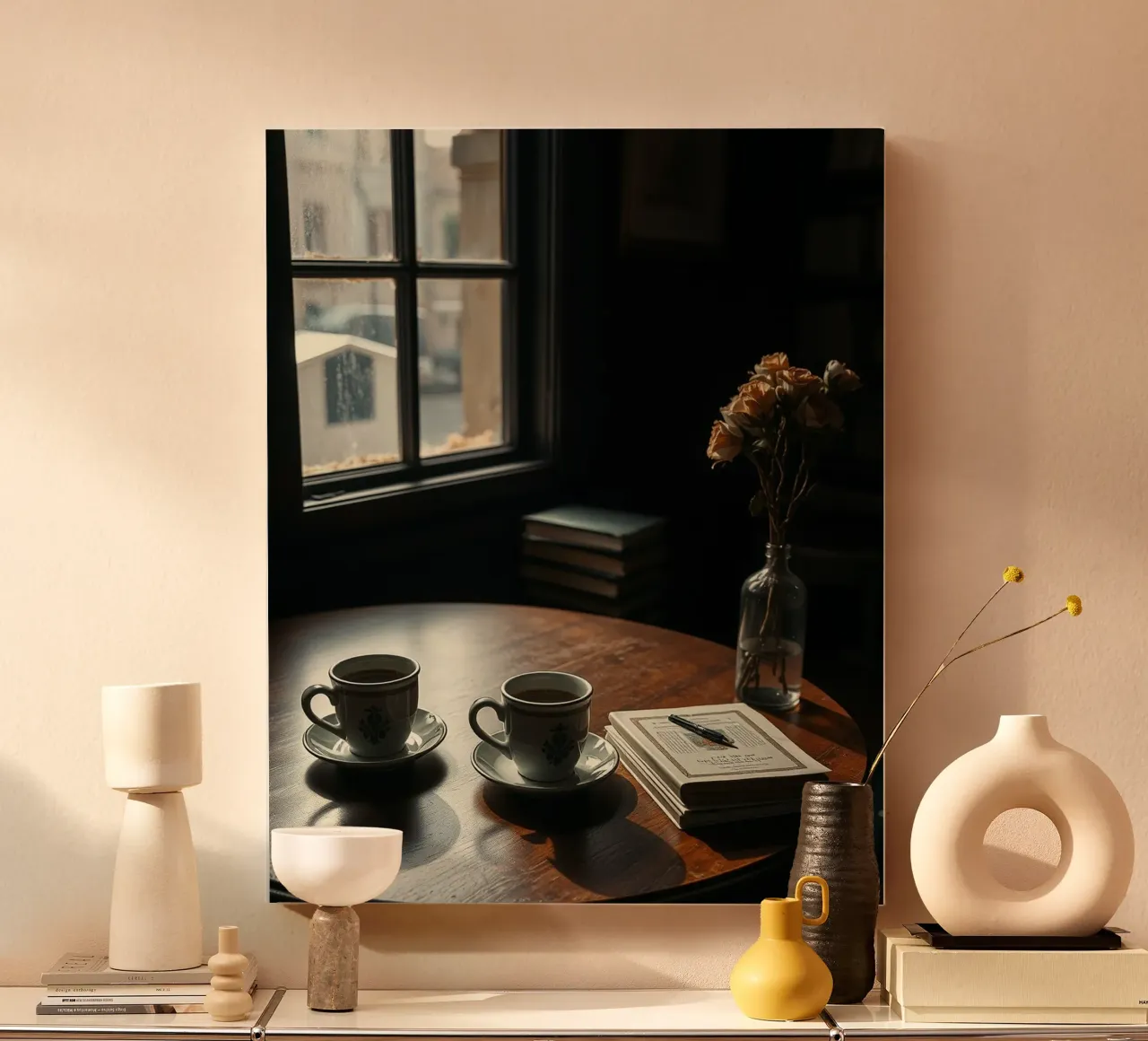 Sussurri di quiete tela con Cornice a cassetta da PhotoVibe Decor