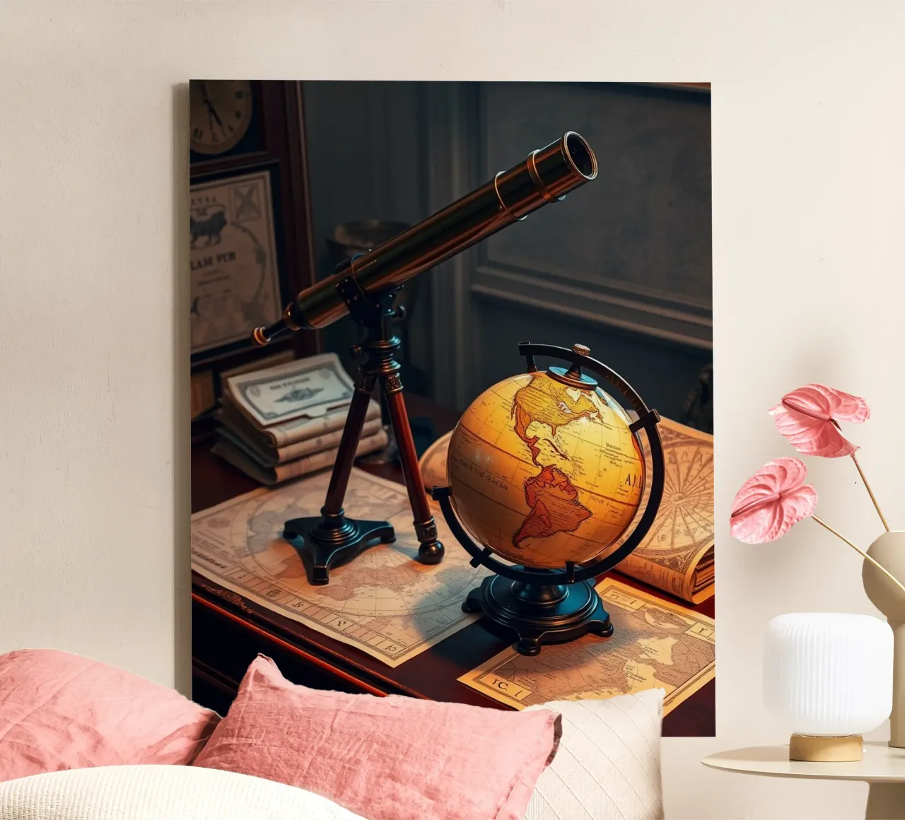 Whispers of Stillness canvas with Floater frame by PhotoVibe Decor