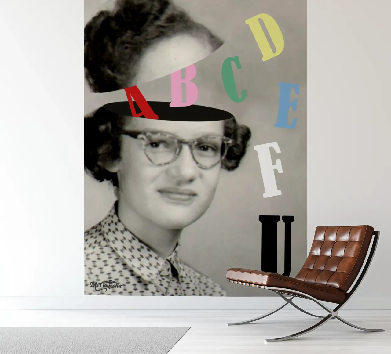 ABCDEF U fotobehang van MsGonzalez