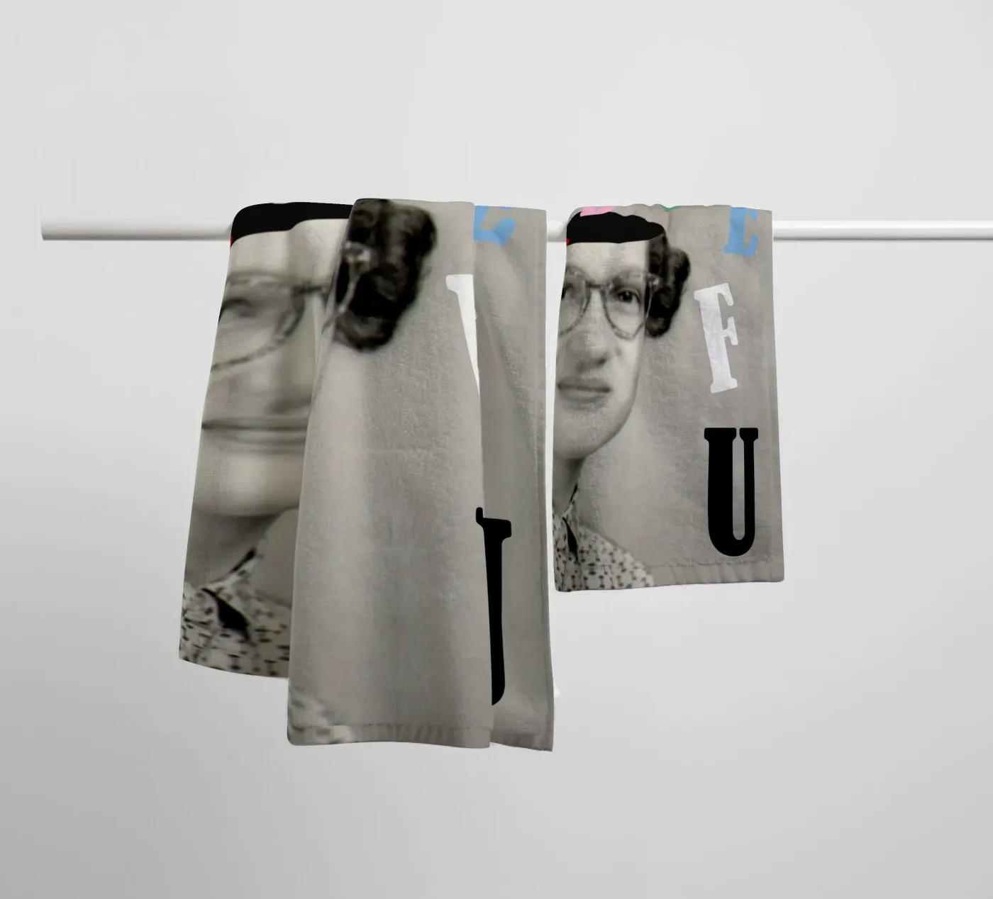 ABCDEF U towel by MsGonzalez