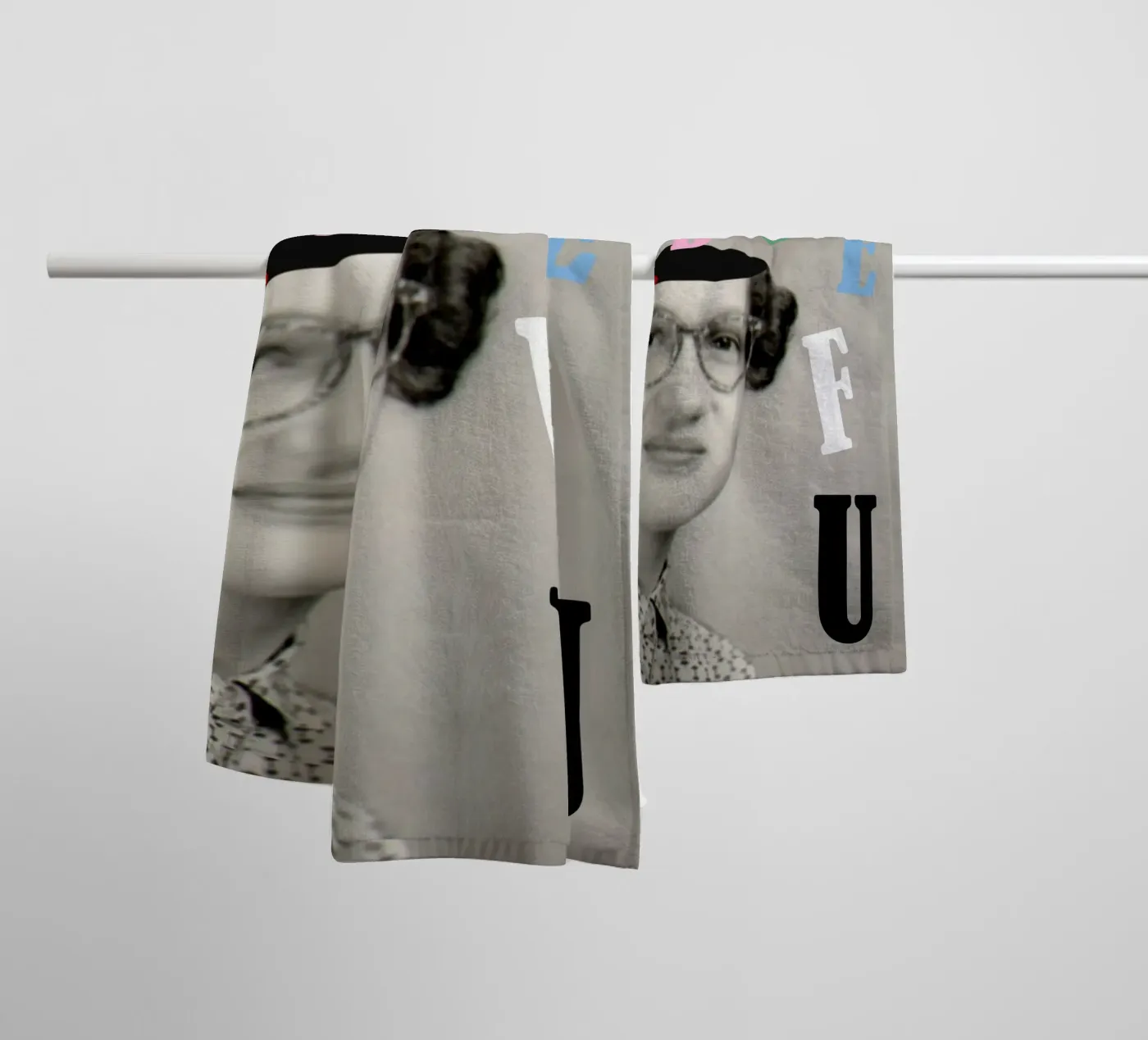 ABCDEF U towel by MsGonzalez