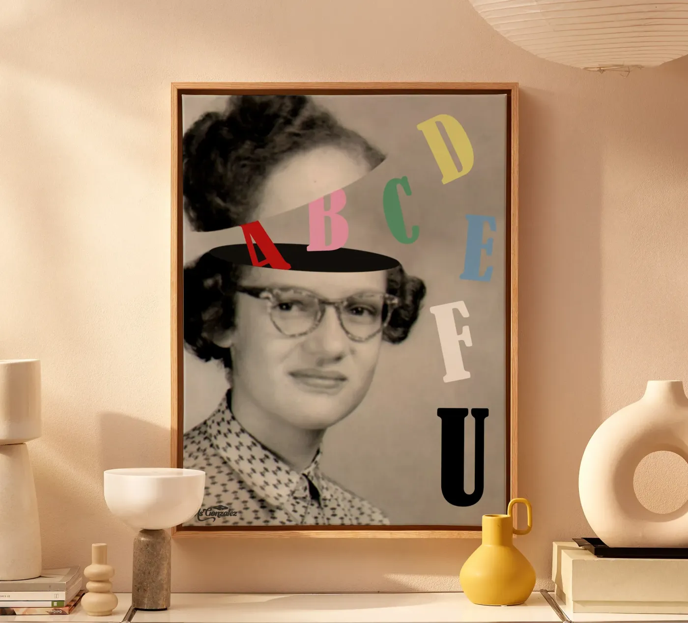 ABCDEF U canvas by MsGonzalez