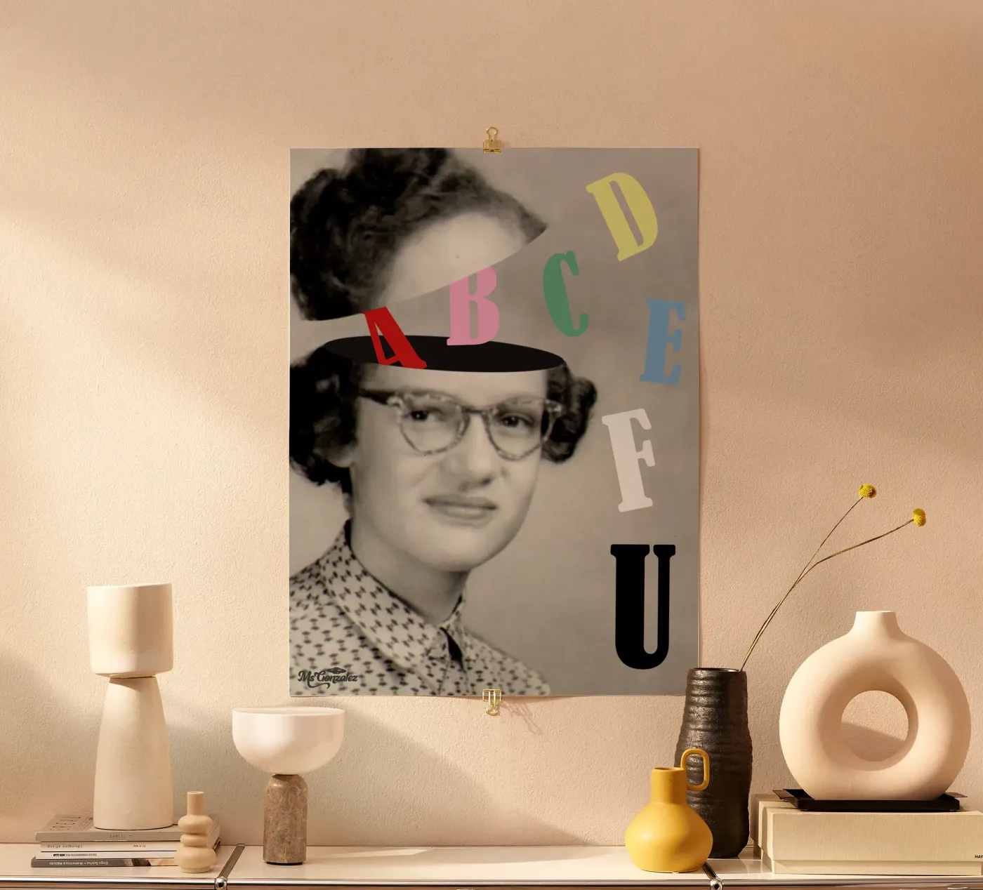 ABCDEF U Poster von MsGonzalez