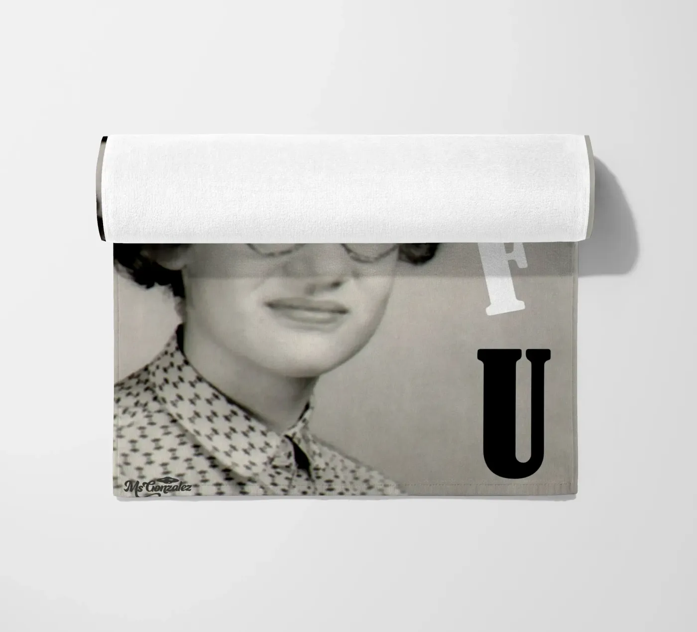 ABCDEF U strandhanddoek van MsGonzalez