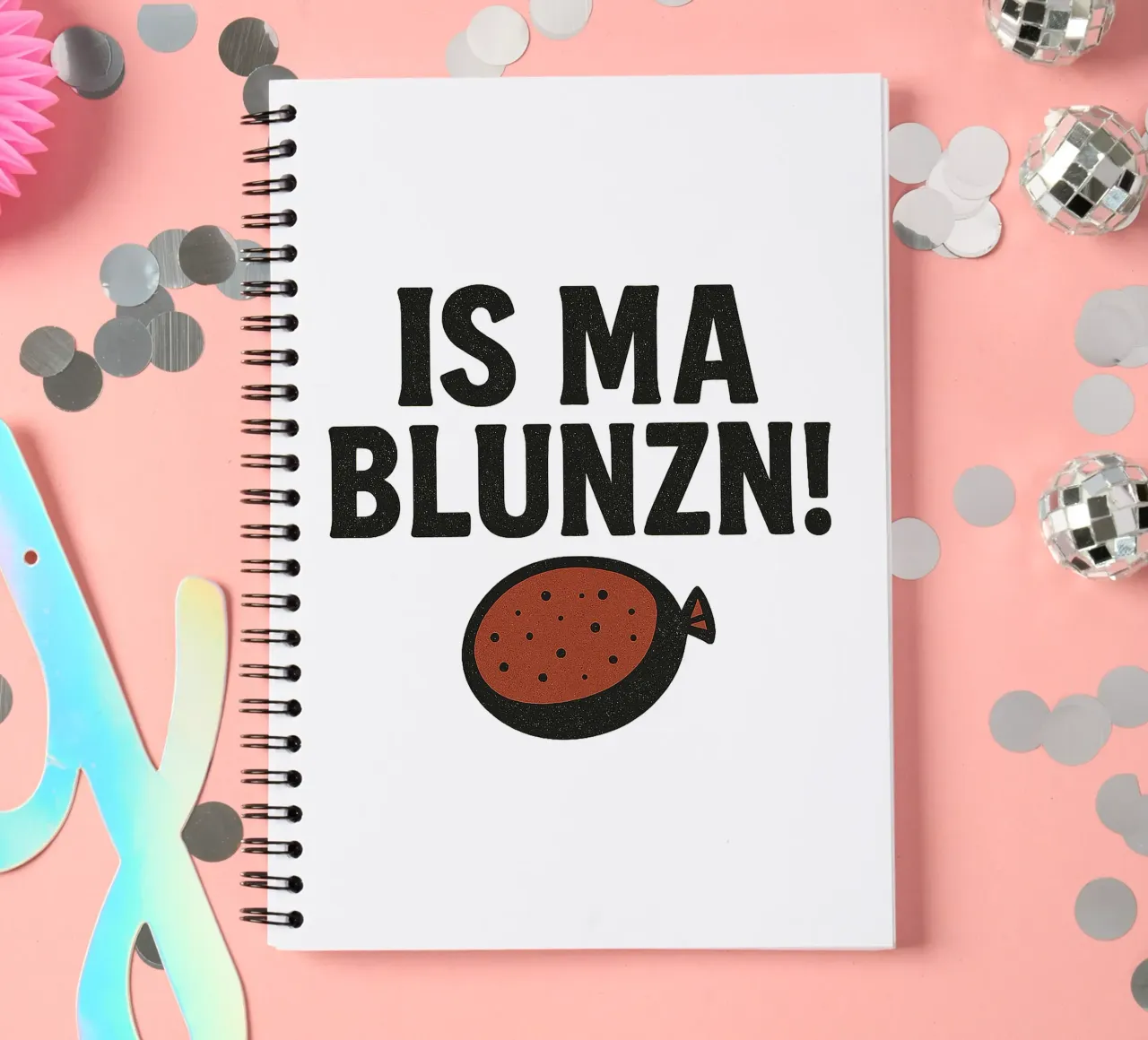 IS MA BLUNZN! spiral notebook by Vintage Van Gogh