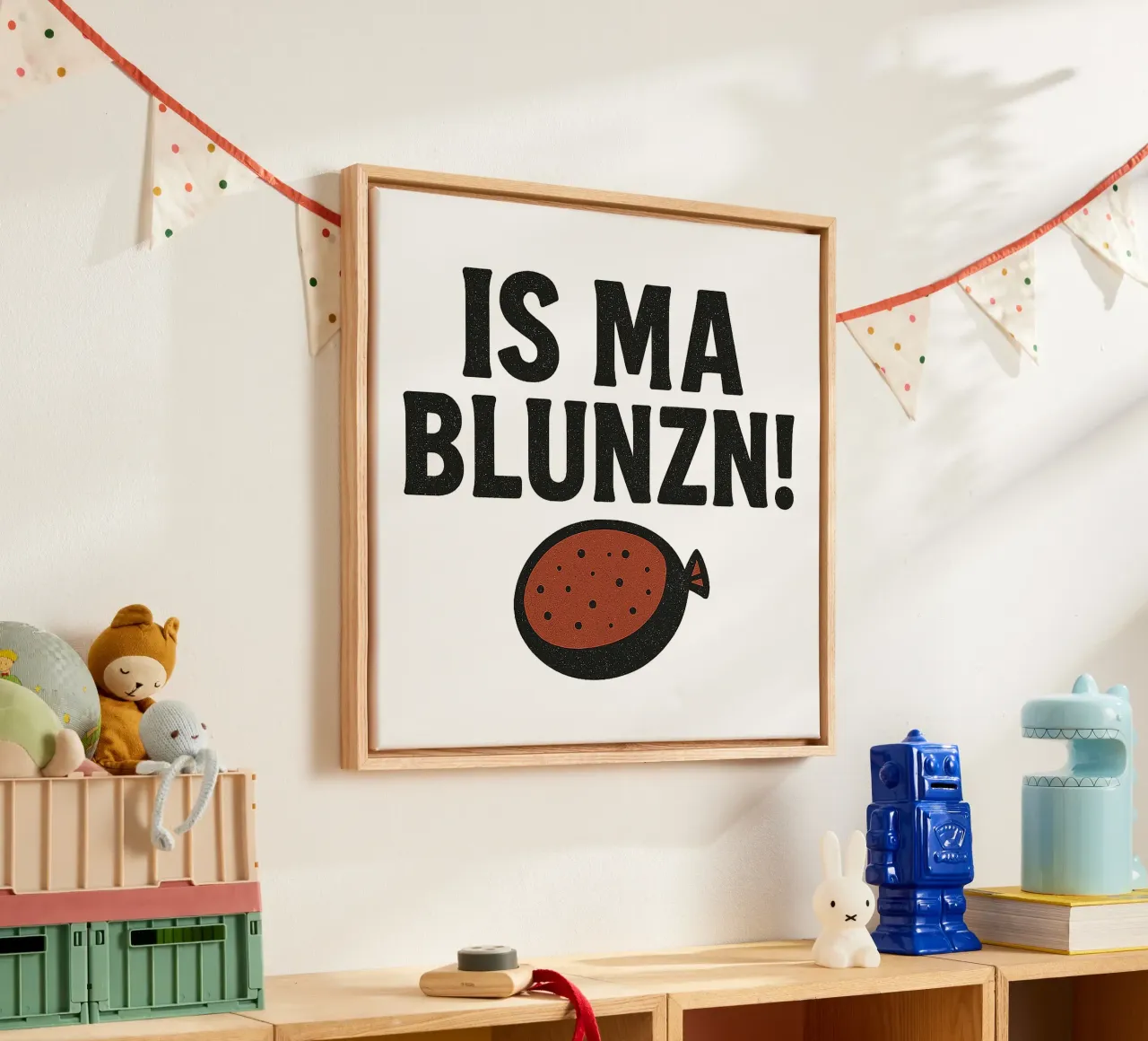 IS MA BLUNZN! tela con Cornice a cassetta da Vintage Van Gogh