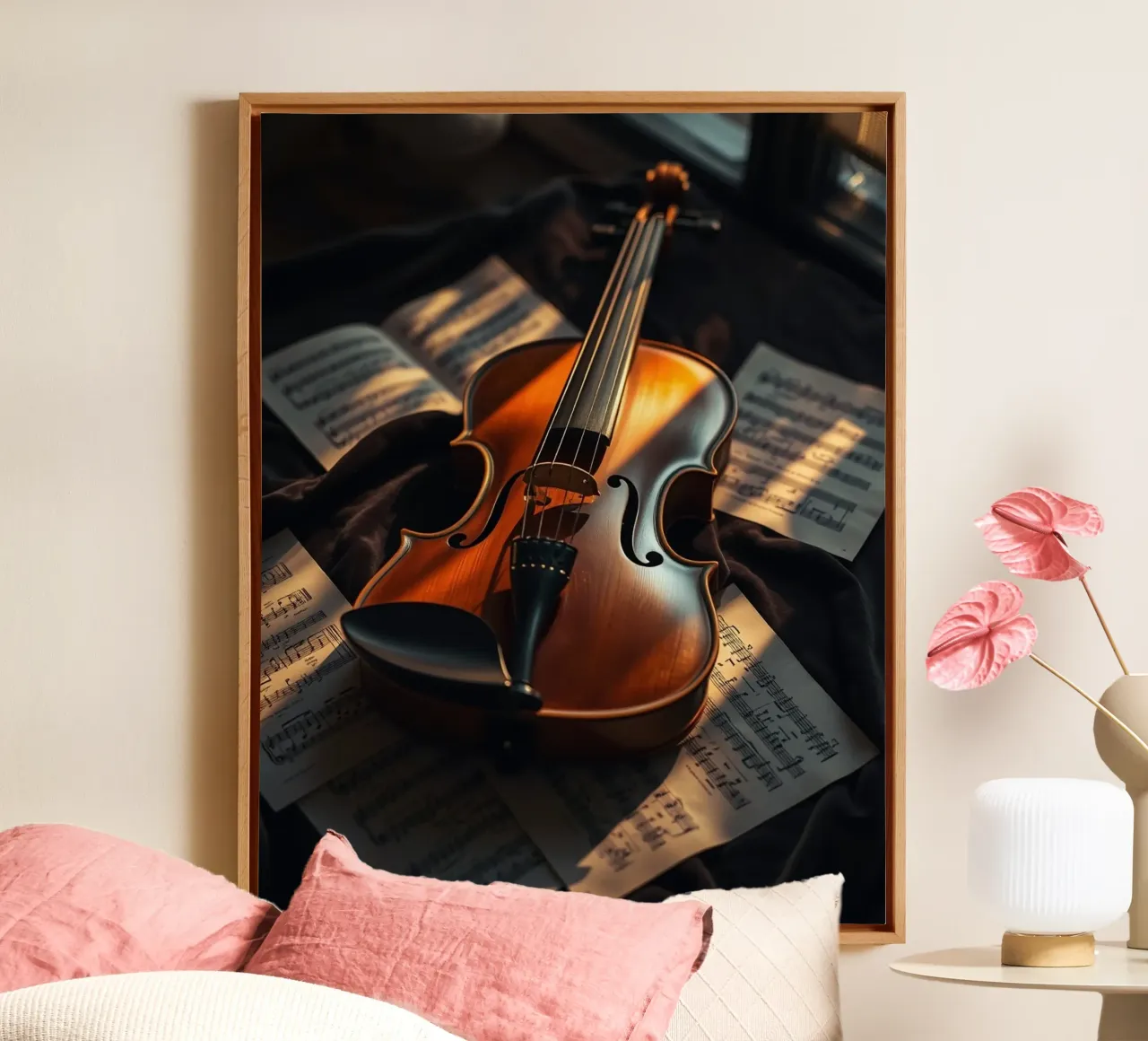 Sussurri di quiete tela con Cornice a cassetta da PhotoVibe Decor