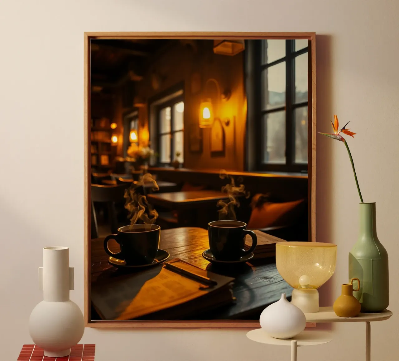 Sussurri di quiete tela con Cornice a cassetta da PhotoVibe Decor