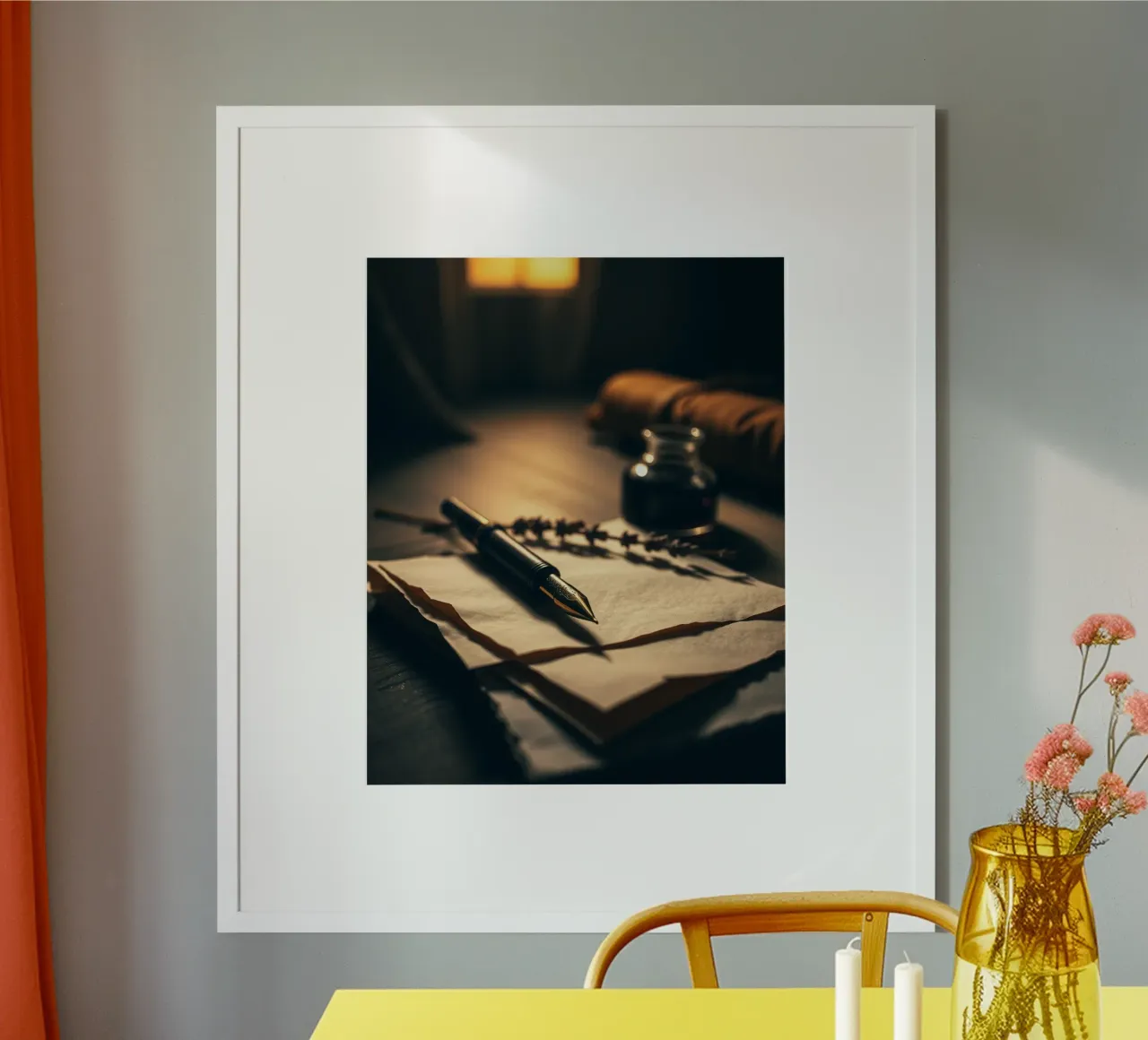 Sussurri di quiete poster con telaio in alluminio da PhotoVibe Decor