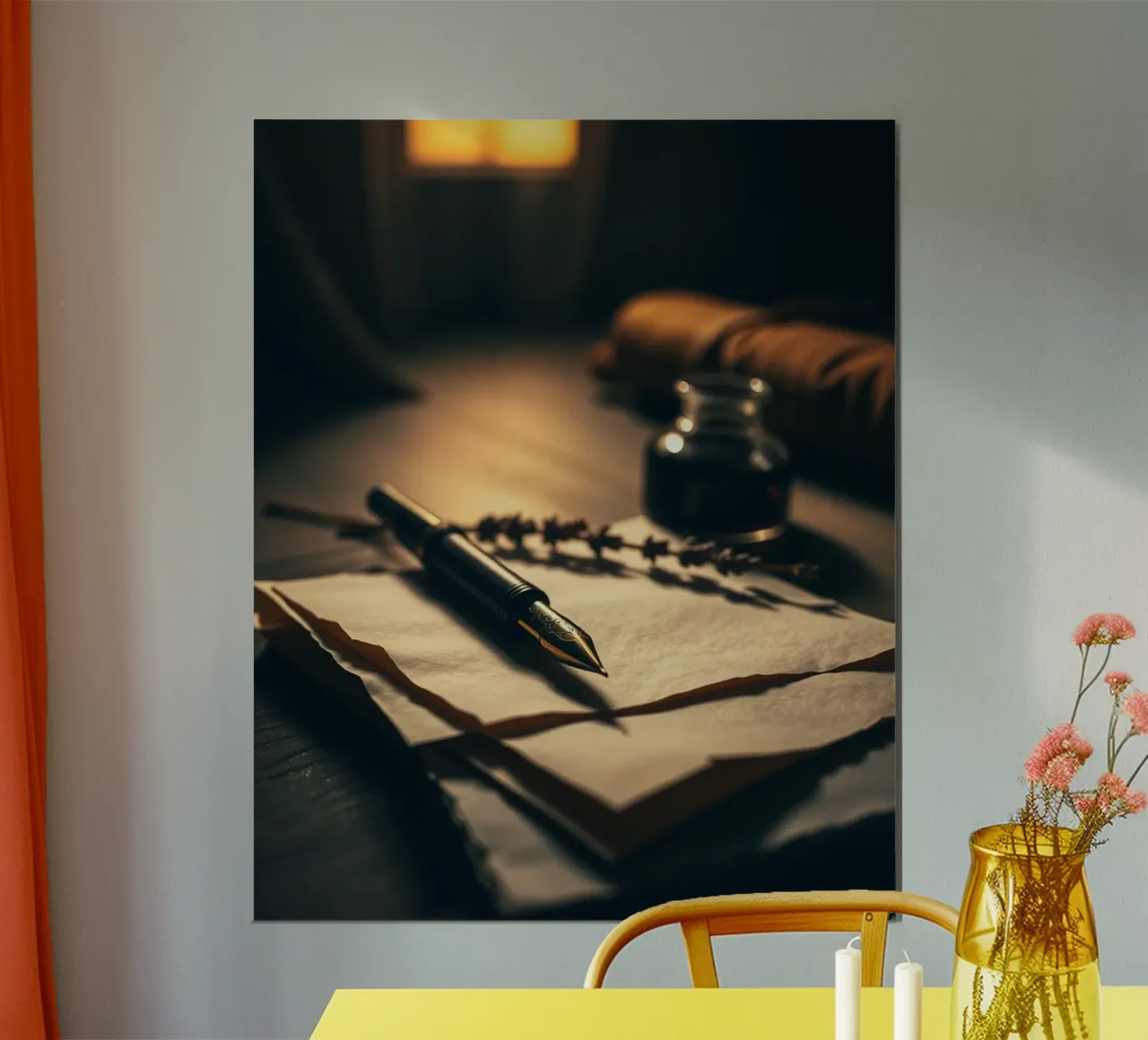 Sussurri di quiete poster con telaio in alluminio da PhotoVibe Decor