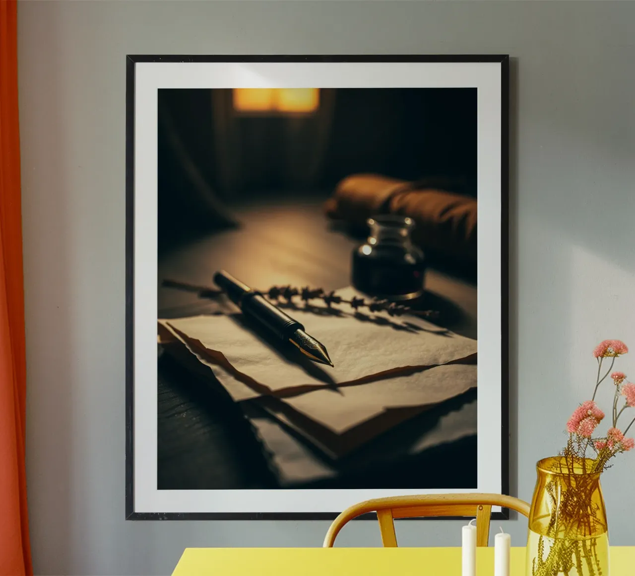 Sussurri di quiete poster con telaio in alluminio da PhotoVibe Decor