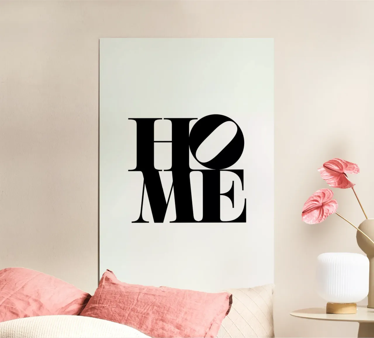 Home poster with plastic frame by Studio One