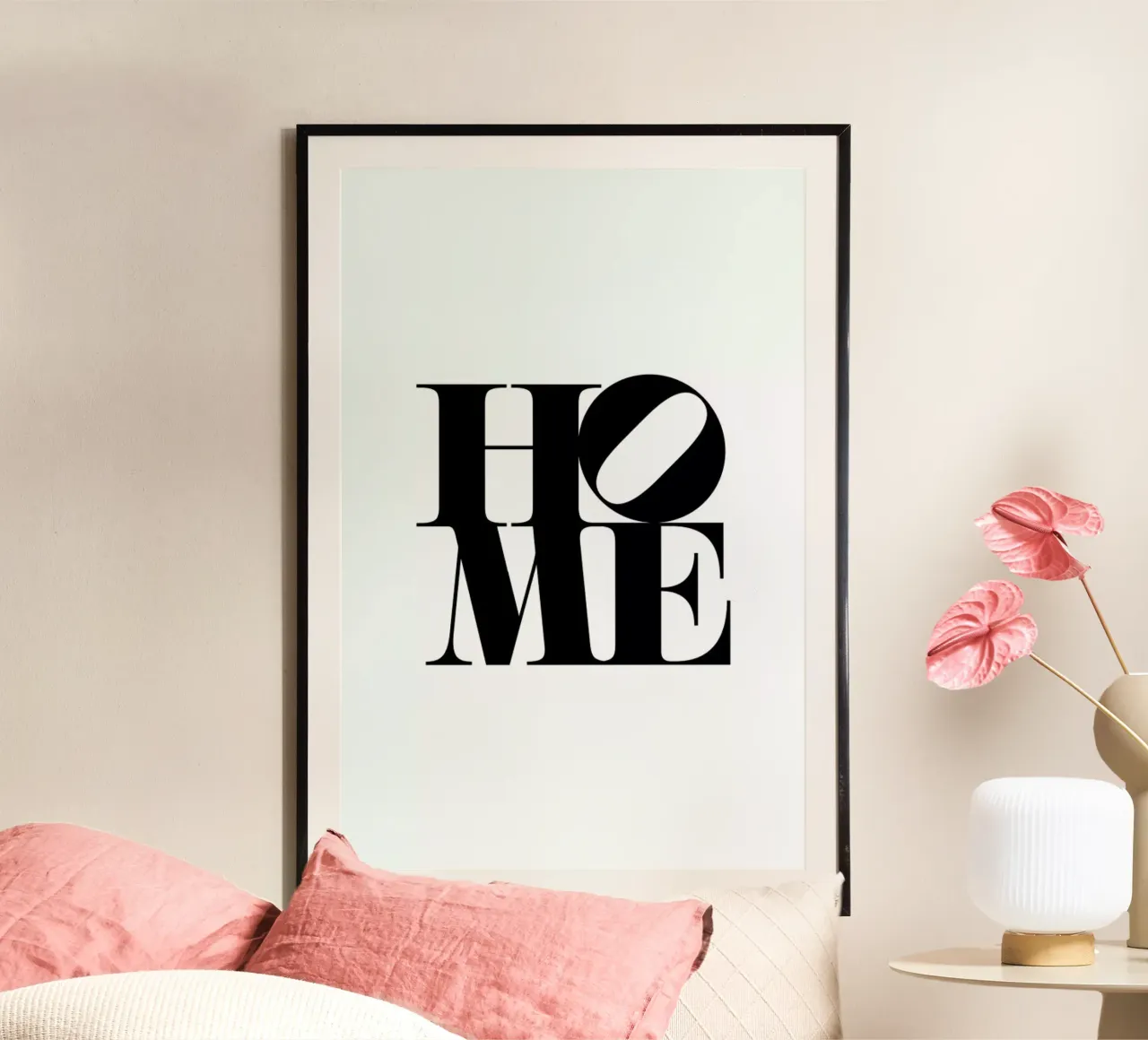 Home poster with plastic frame by Studio One