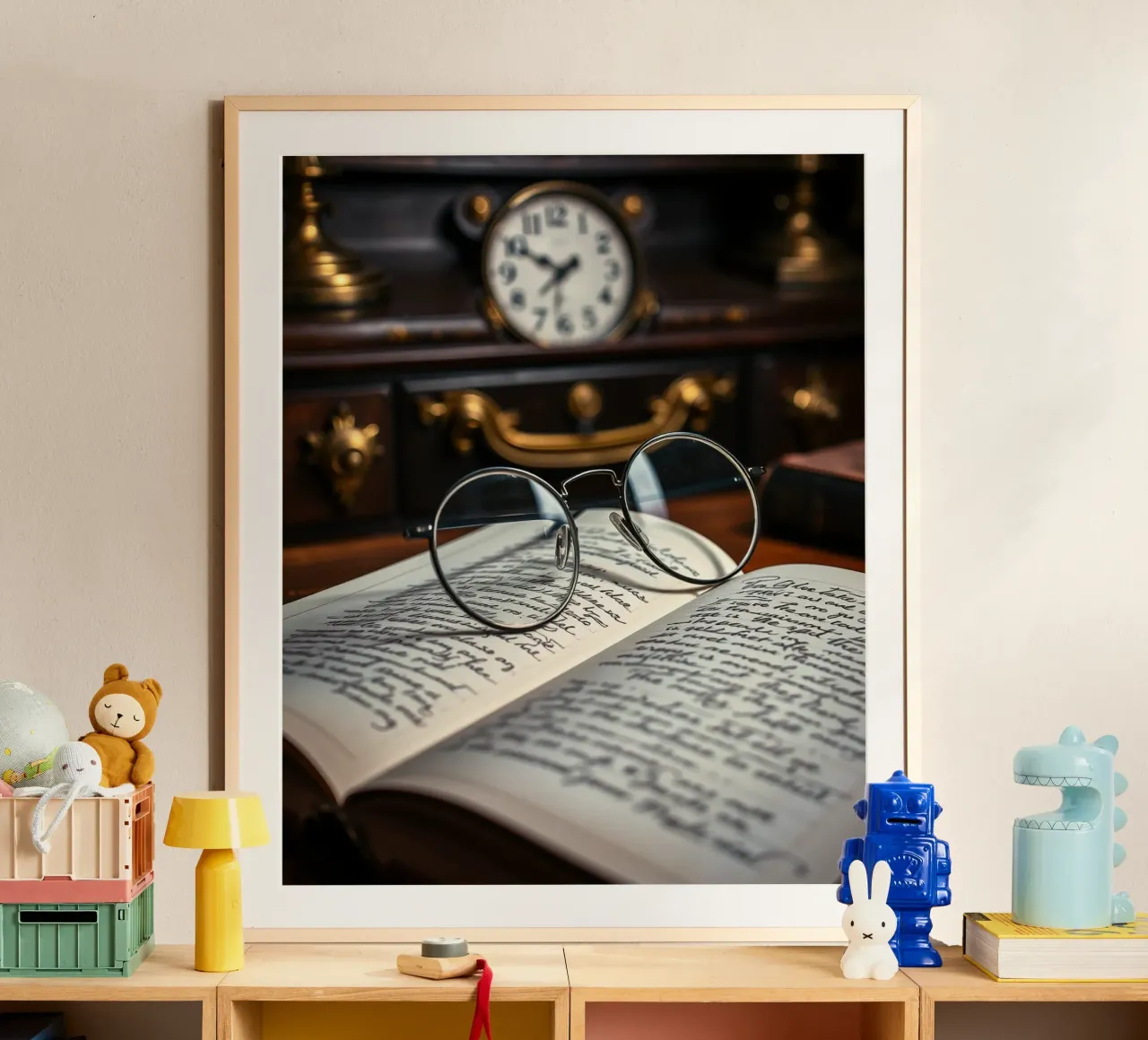 Sussurri di quiete poster con telaio in legno da PhotoVibe Decor