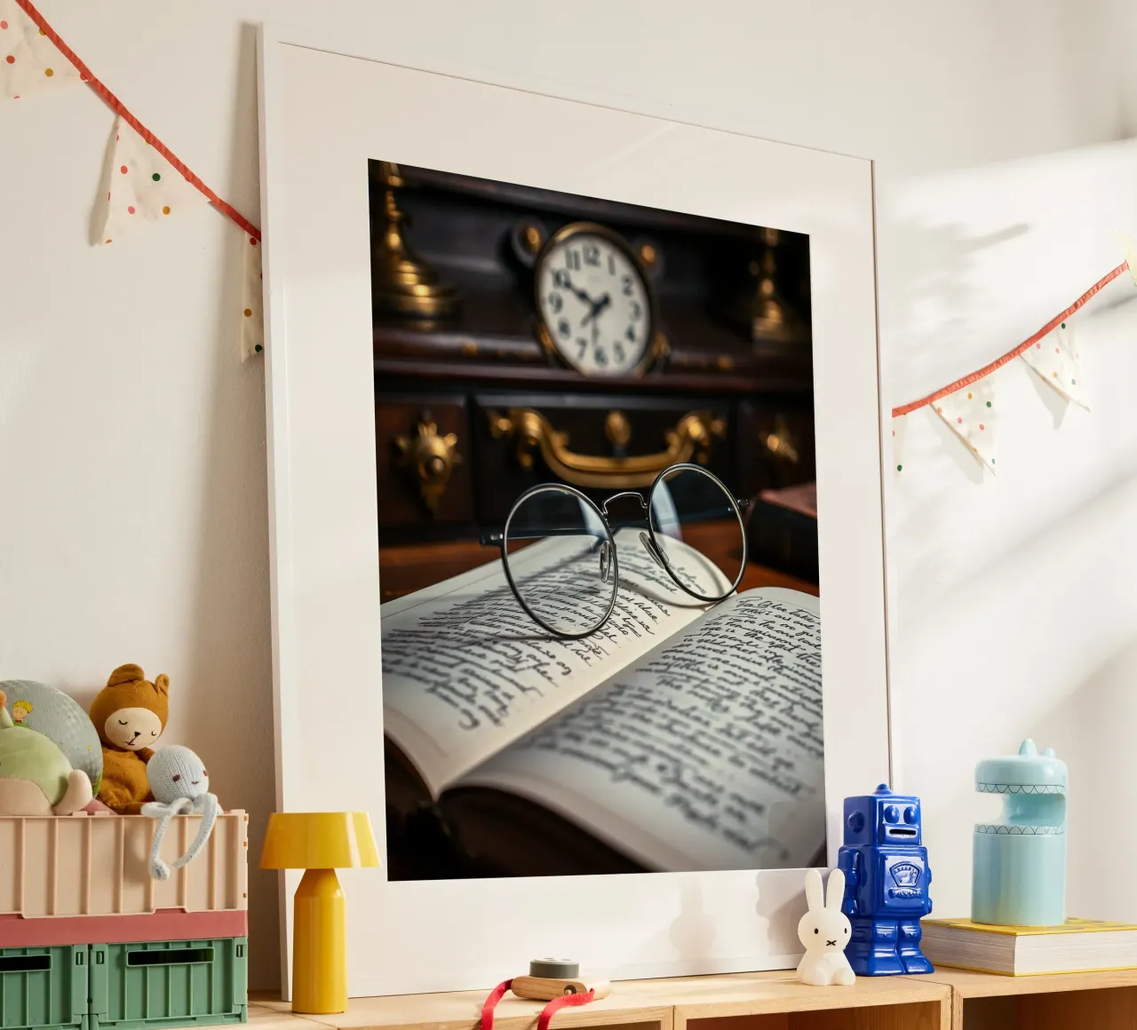 Sussurri di quiete poster con telaio in legno da PhotoVibe Decor