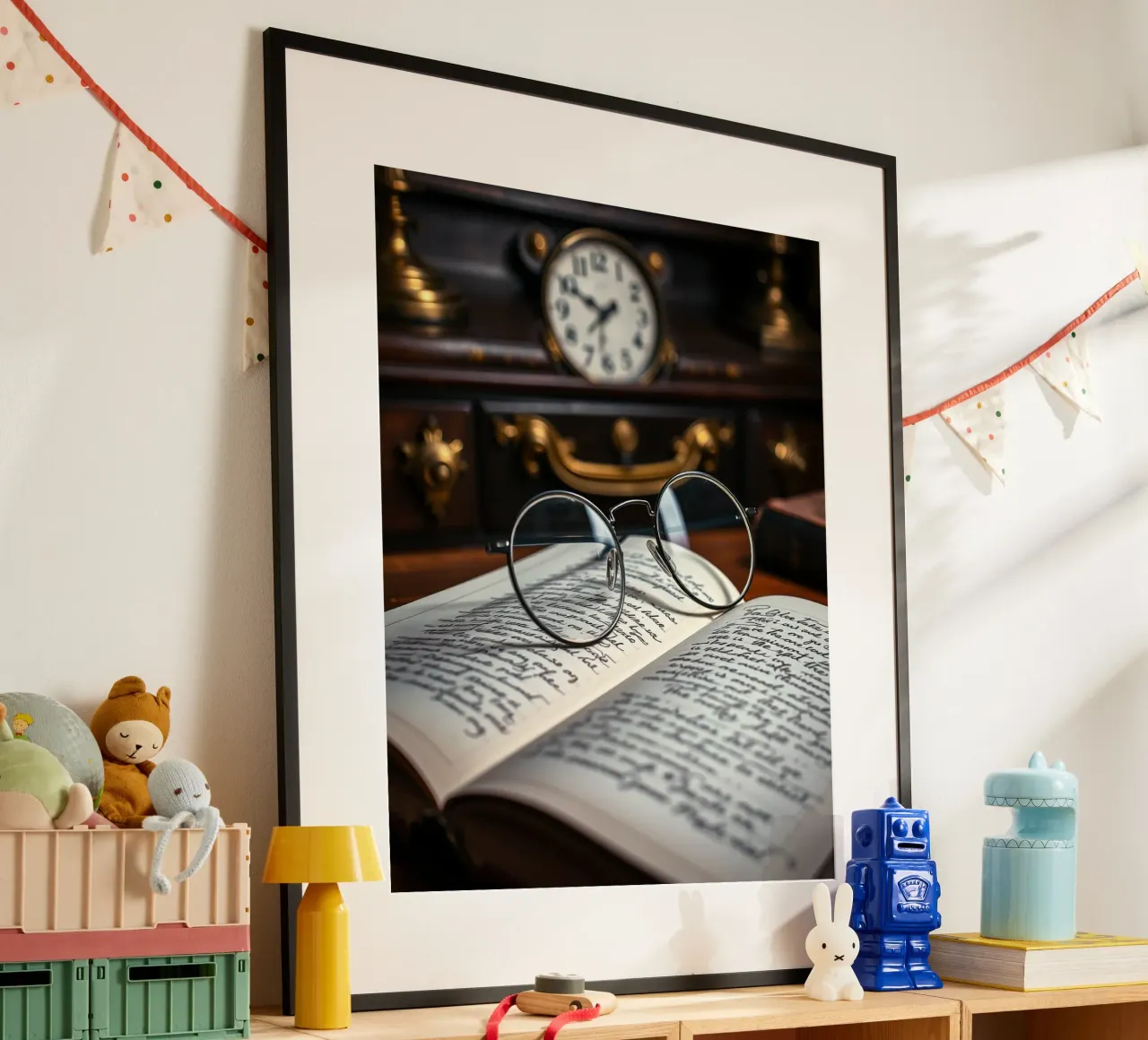 Sussurri di quiete poster con telaio in legno da PhotoVibe Decor
