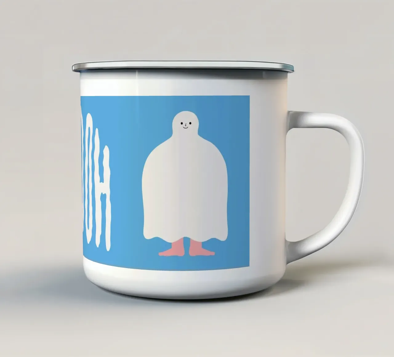 Booh tazza in smalto da Susann Stefanizen