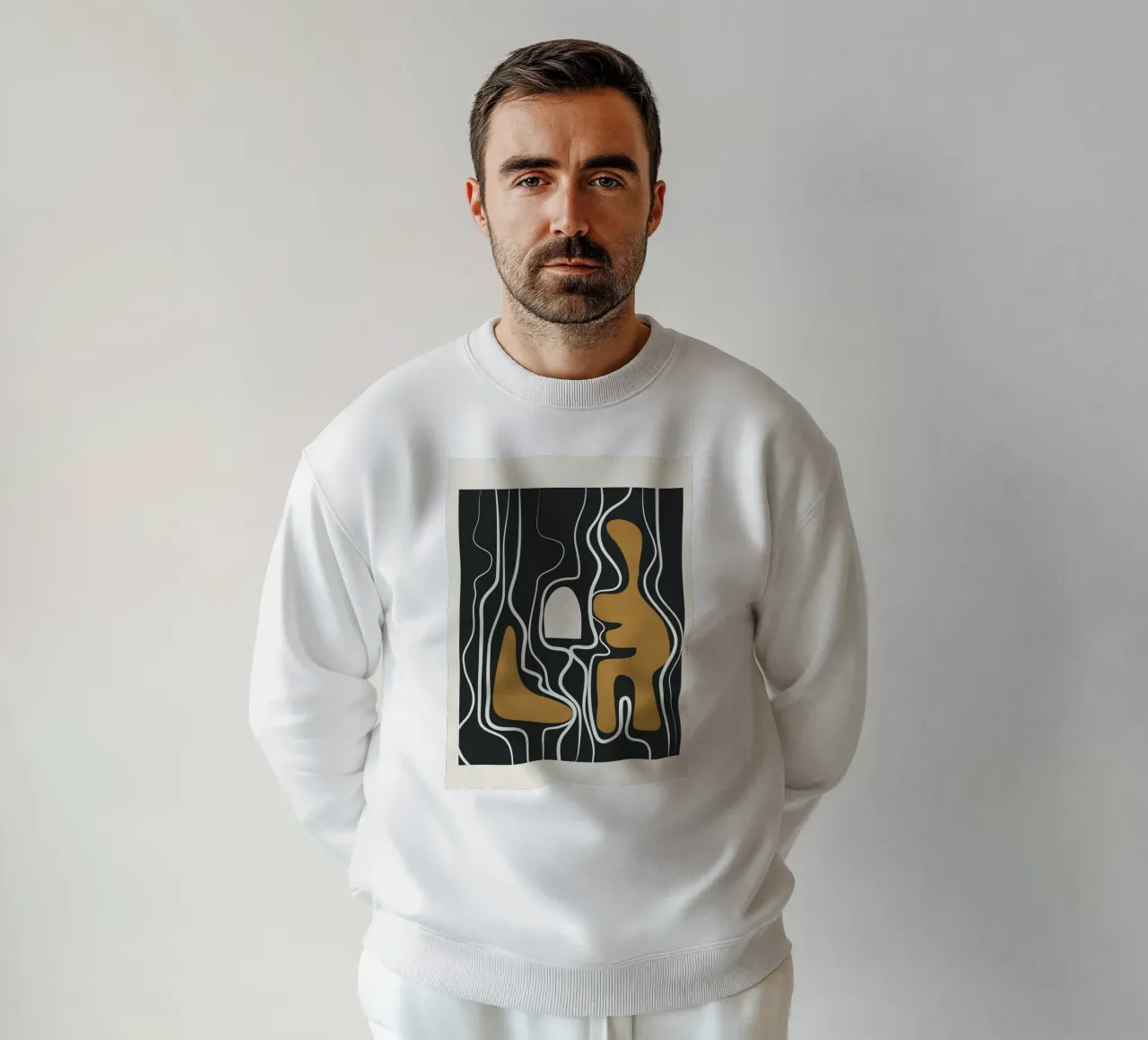 Minimal Abstract Form 1 felpa da Flow Line