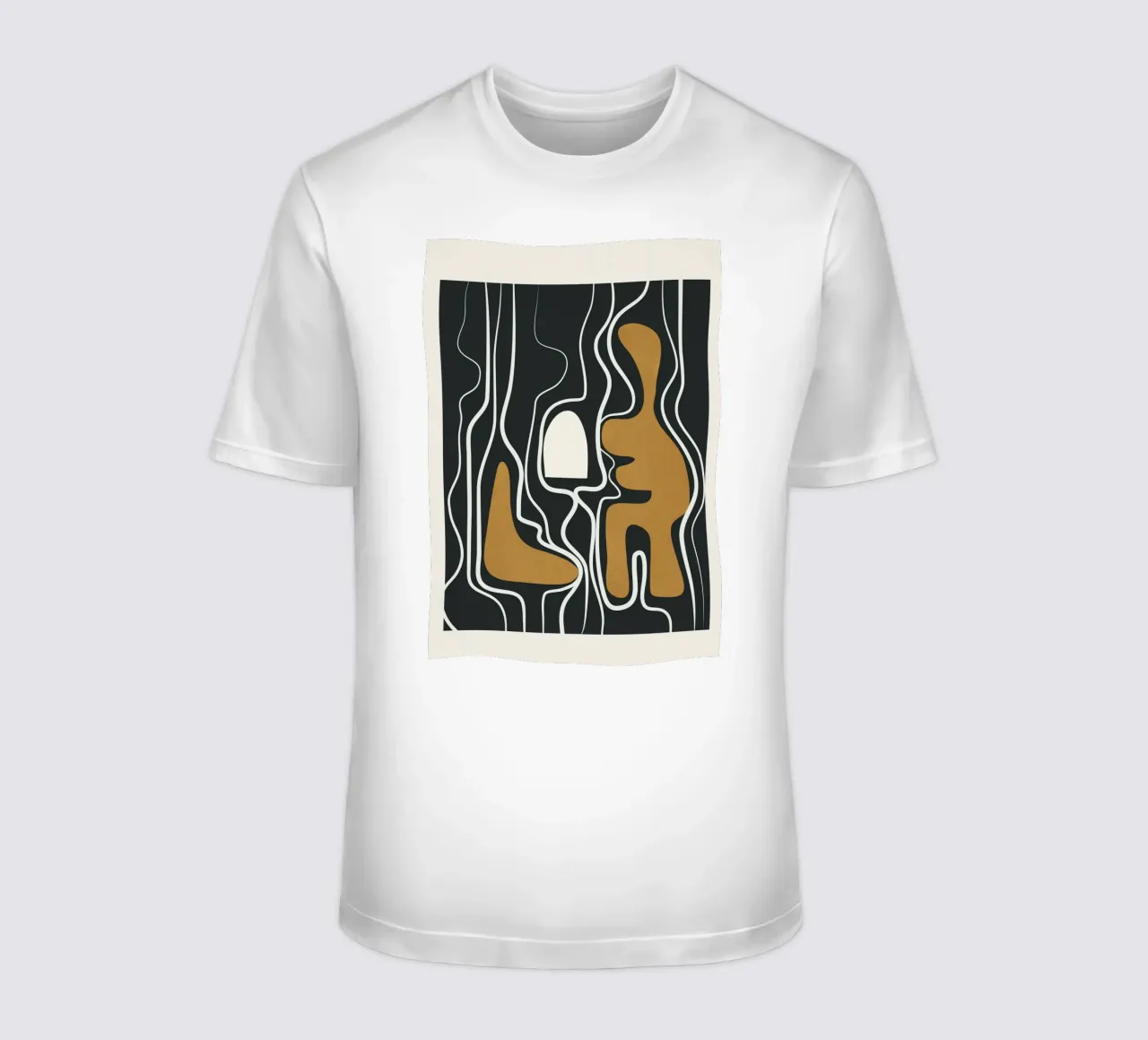Minimal Abstract Form 1 t-shirt da Flow Line