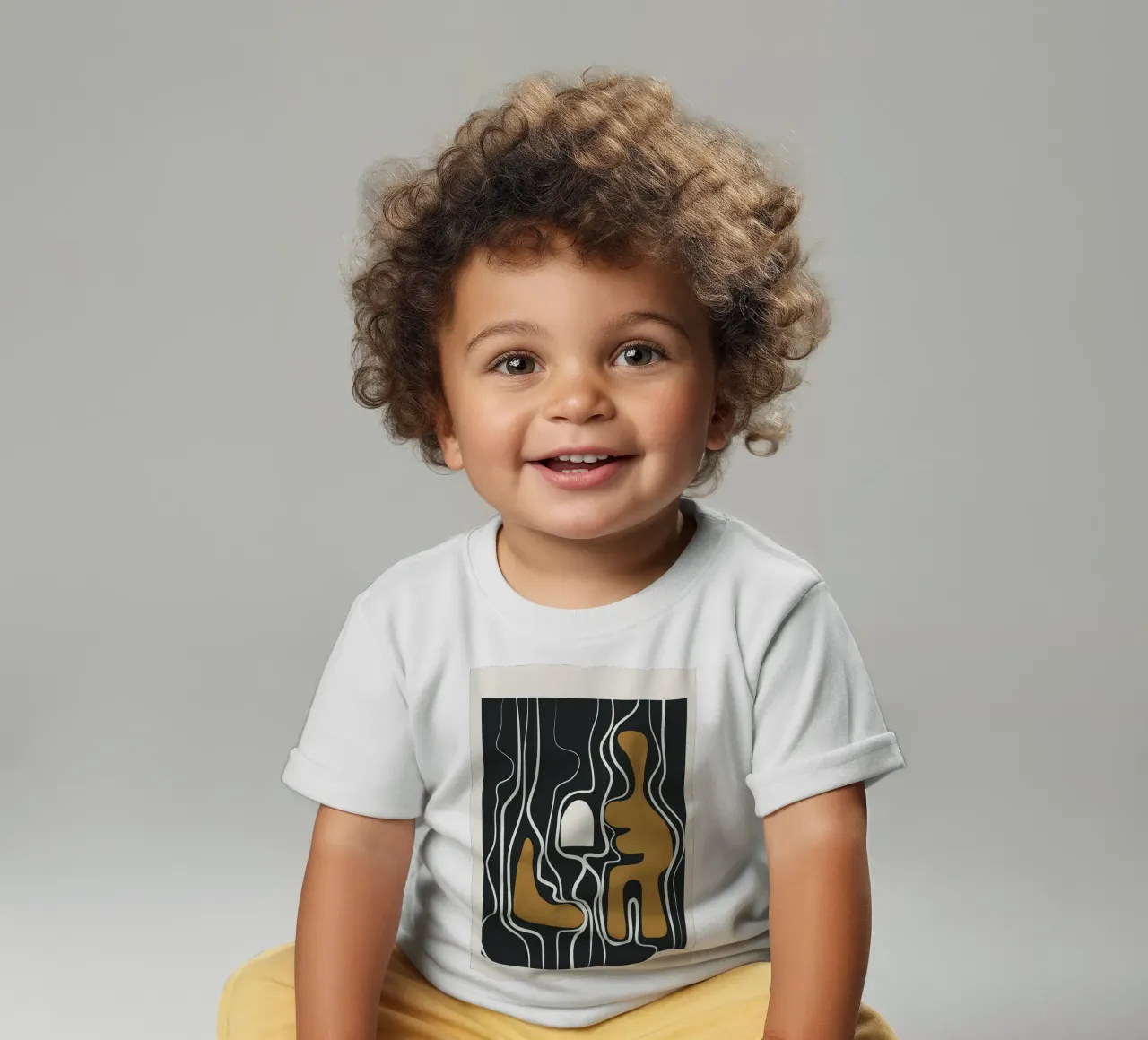 Minimal Abstract Form 1 maglietta neonato da Flow Line